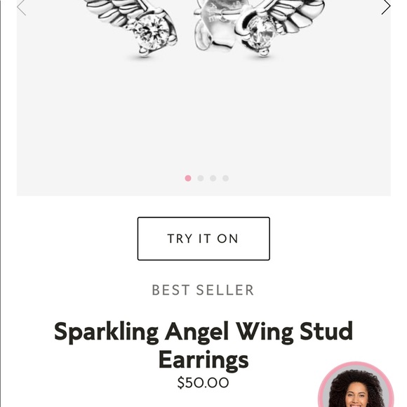 Sparkling Pavé Tennis Bracelet/ comes with pair of Pandora stud earring - Picture 5 of 6